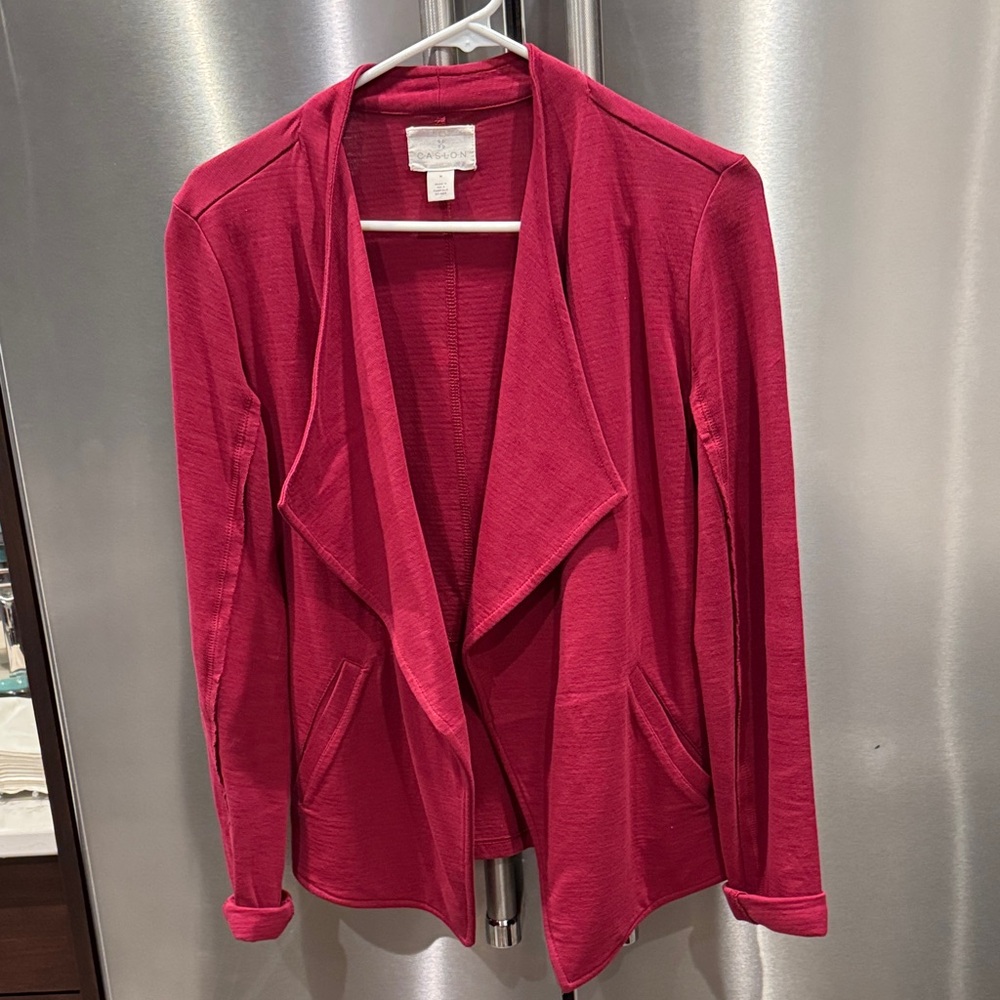 Caslon Rich Red Knit Fabric